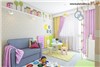 چیدمان اتاق نوزاد با رنگ های شاد و طراحی زیبا