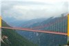 تصاویری زیبا از طولانی‌ترین پل معلق جهان