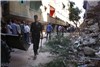 ریزش ساختمانی در قاهره یک کشته و هفت مجروح