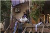 ریزش ساختمانی در قاهره یک کشته و هفت مجروح