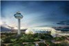 بزرگترین آبشار سرپوشیده در بهترین فرودگاه شیشه‌ای جهان