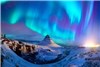 شفق زیبای قطبی در ایسلند
