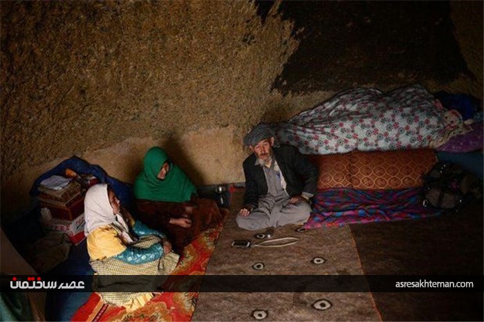 زندگی مغاره نشینی در بامیان افغانستان
