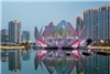 ساختمان گل‌های نیلوفر آبی در چین+تصاویر