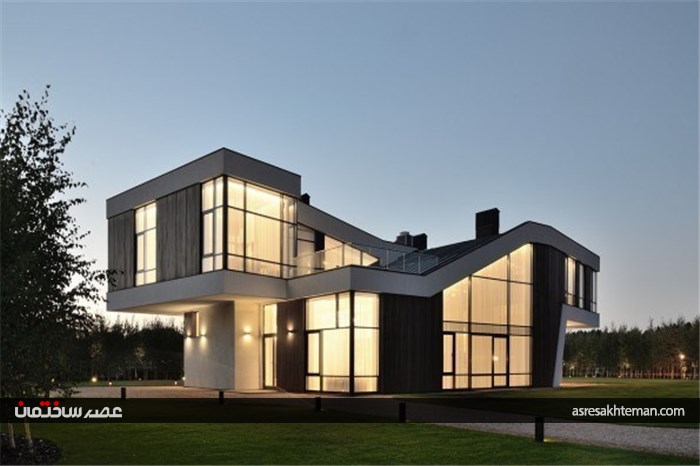 نمای خارجی ساختمان مدرن با الهام گیری از شکل مار پیتون