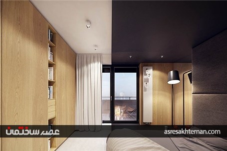 طراحی داخلی آپارتمان مدرن، بافت گرم و دکوراسیون رنگارنگ