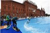 افتتاح پارک آبی وسط میدان در مسکو + عکس