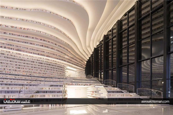 طراحی کتابخانه ای حیرت انگیز در چین
