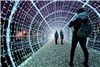 طولانی‌ترین تونل نورانی اروپا+تصاویر