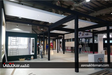 گزارش تصویری آماده سازی نمایشگاه مبلمان تهران