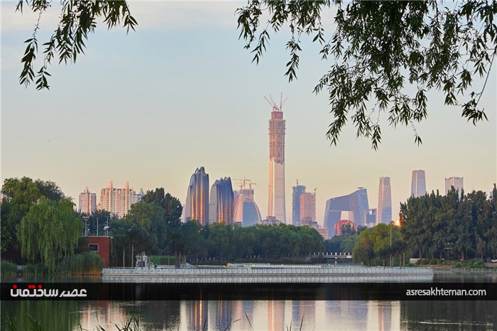 چائوین پارک پلازا معماری با الهام از نقاشی قدیمی چینی