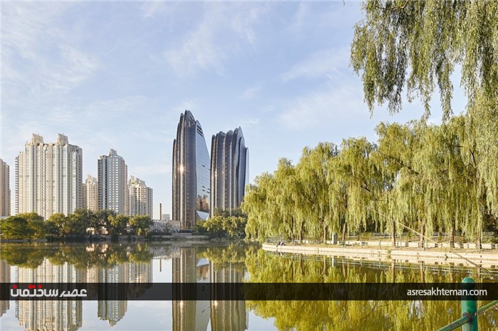 چائوین پارک پلازا معماری با الهام از نقاشی قدیمی چینی