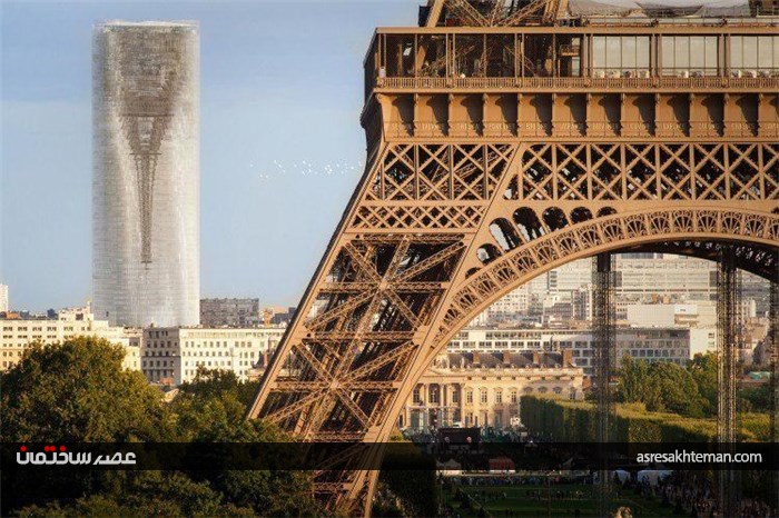 توهم ایفل وارونه در برج میراژ پاریس