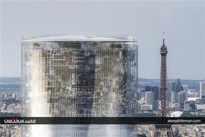 توهم ایفل وارونه در برج میراژ پاریس