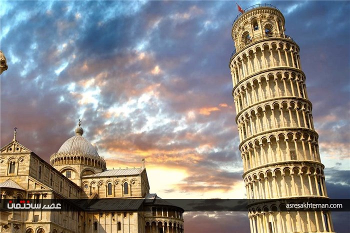 برج پیزا معروف ترین بنای کج کهن