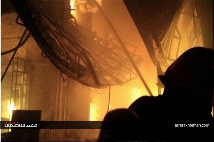 آتش‌سوزی در بازار تبریز + تصاویر
