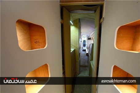 هواپیمای مسافربری که به هتل تبدیل شد+ تصاویر