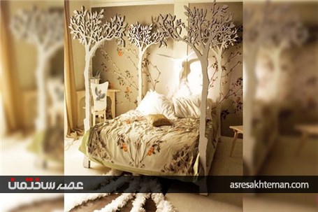 چیدمان داخلی خانه با درختان شگفت انگیز +تصاویر