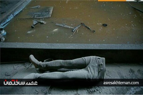 مغازه‌های راهروی بخش شمالی ساختمان پلاسکو که در حادثه سالم ماند