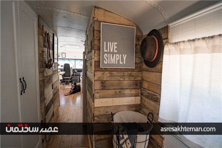اتوبوسی که تبدیل به خانه ای سیار برای سفر شد