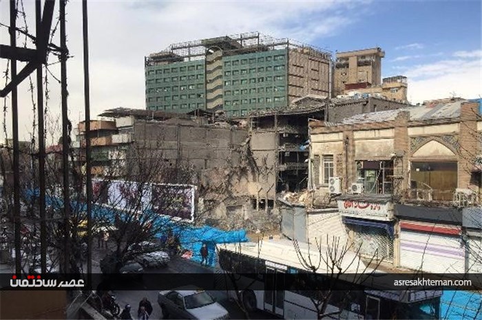 پلاسکو، ظهر 14 بهمن 95، دو‌هفته پس از ویرانی و‌ فاجعه
