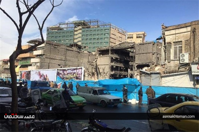 پلاسکو، ظهر 14 بهمن 95، دو‌هفته پس از ویرانی و‌ فاجعه