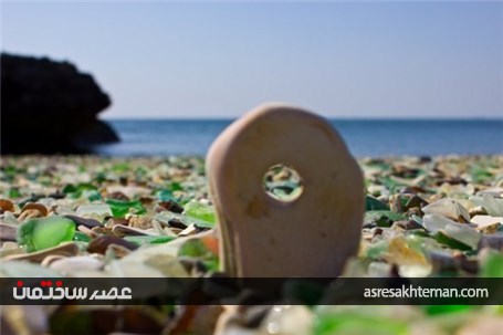 تصاویر دیدنی از ساحل شیشه ای شگفت انگیز