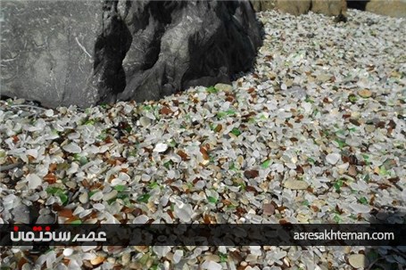تصاویر دیدنی از ساحل شیشه ای شگفت انگیز