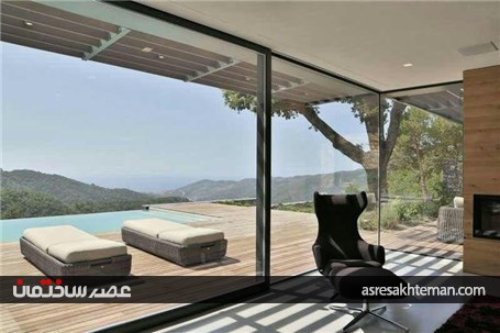 ویلای سنگی و زیرزمینی مشرف به دریا + تصاویر