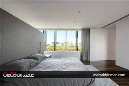خانه‌ای با نماهای مات و شفاف