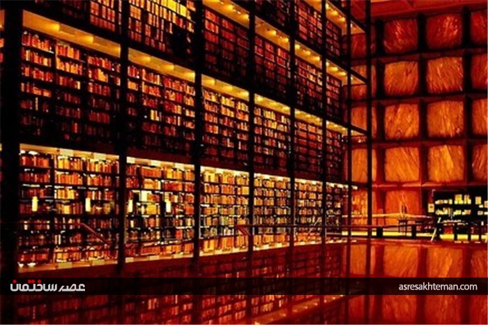 کتابخانه‌ای بدون پنجره که نور از آن عبور می‌کند+عکس