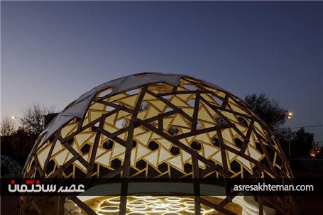 خلاقیت اسپانیایی در اجرای المان های موقت سازه ای