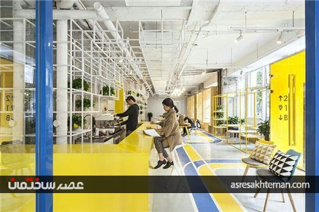 طراحی داخلی فضای کاری انعطاف پذیر در پکن +تصاویر