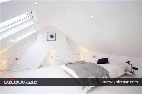 دیوار آجری تحولی در طراحی داخلی اتاق خواب