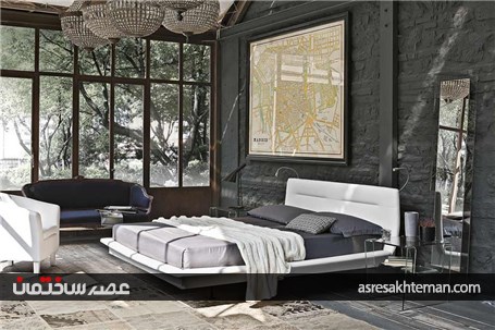 دیوار آجری تحولی در طراحی داخلی اتاق خواب
