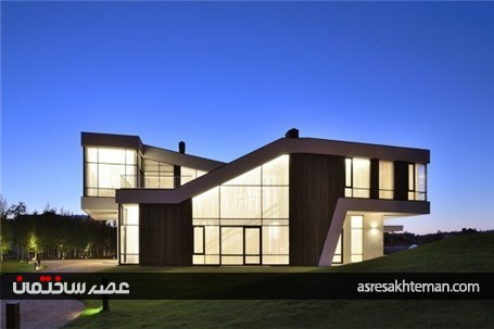 نمای خارجی ساختمان مدرن با الهام گیری از شکل مار پیتون