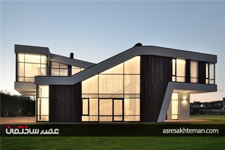 نمای خارجی ساختمان مدرن با الهام گیری از شکل مار پیتون