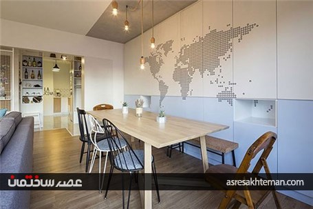 طراحی داخلی آپارتمان زوج جوان در استانبول
