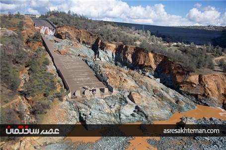 خسارت سنگینی که سیل به سد کالیفرنیا زد