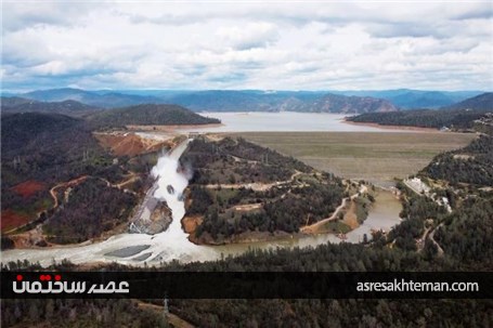 خسارت سنگینی که سیل به سد کالیفرنیا زد