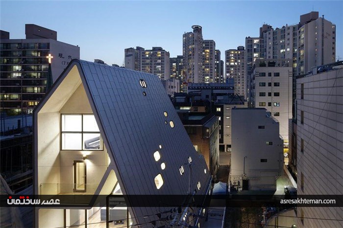 طراحی نما و فرم هندسی خاص سازه
