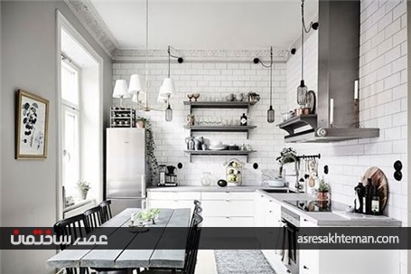 دکوراسیون سفید و خاکستری به سبک اسکاندیناوی