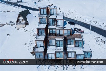 هتلی که مانند کوه، هرمی شکل است!