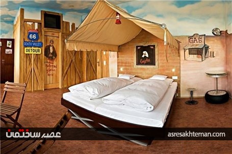 تصاویری از هتل شگفت انگیز هشت سیلندر دنیا