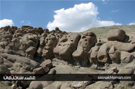 ایوان از جنس سنگ در نیاق+تصاویر