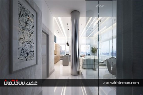 دکوراسیون آپارتمانی الهام بخش مشرف به رودخانه