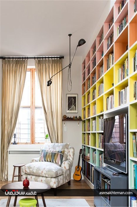 کتابخانه‌ هایی زیبا مناسب محیط خانه