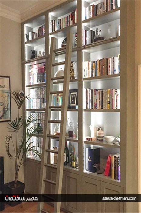 کتابخانه‌ هایی زیبا مناسب محیط خانه