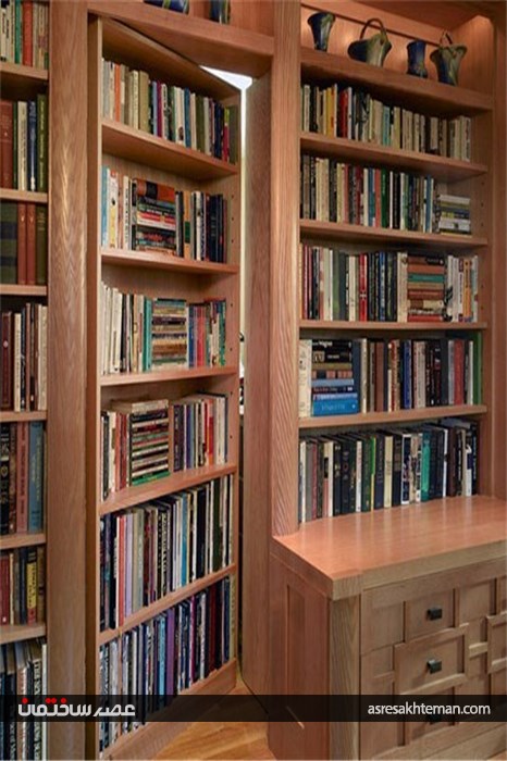 کتابخانه‌ هایی زیبا مناسب محیط خانه