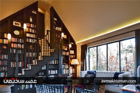 کتابخانه‌ هایی زیبا مناسب محیط خانه